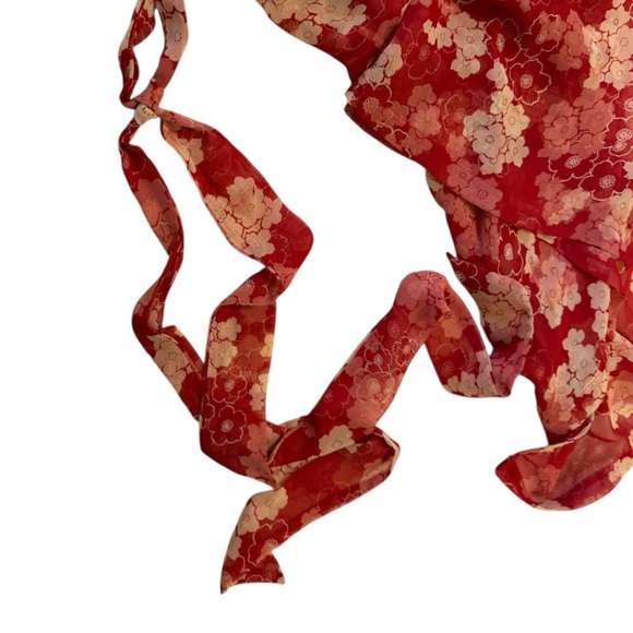 Jones New York Vintage Red Floral Kimono - Picture 5 of 5